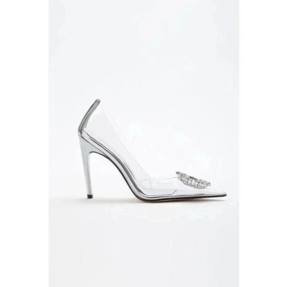 NIB NEW Good American Cinder-F*cking-Rella Pumps SZ 9